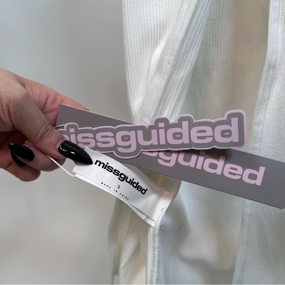 🆕MISSGUIDED Ribbed Backless Bodycon Midi Dress - Picture 9 of 10